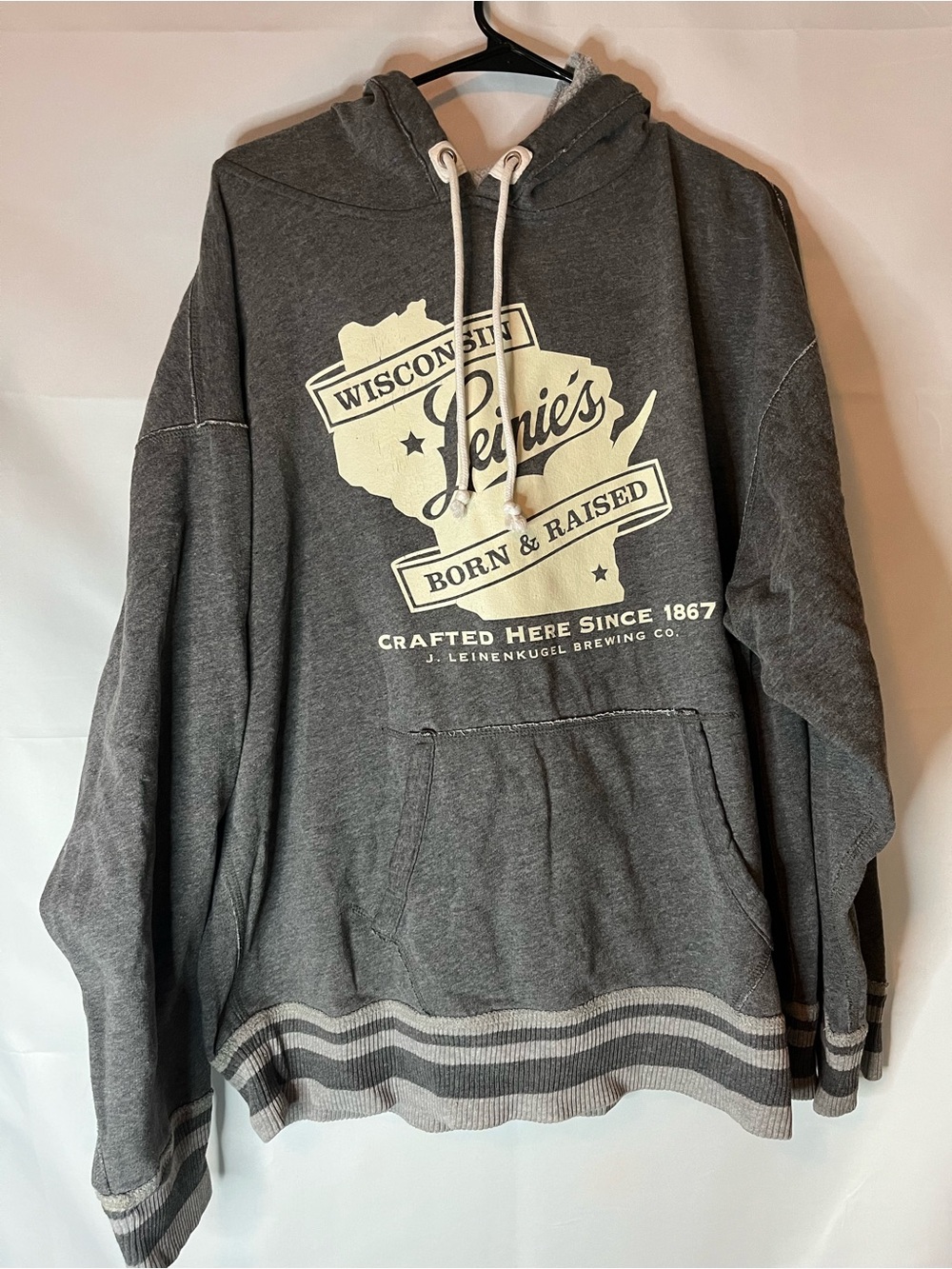 J America men’s Leinenkugel Wisconsin Hoodie